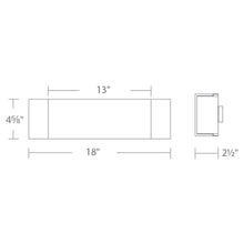 Load image into Gallery viewer, Cloud LED Bath Vanity Light - line drawing.