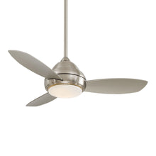 Load image into Gallery viewer, Concept I LED Ceiling Fan in Brushed Nickel / Silver/Small.