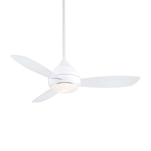 Load image into Gallery viewer, Concept I LED Outdoor Ceiling Fan in White / White Opal/Small.