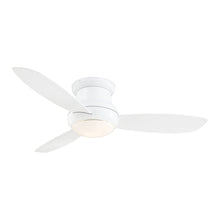 Load image into Gallery viewer, Concept II LED Outdoor Ceiling Fan in White / White Opal.