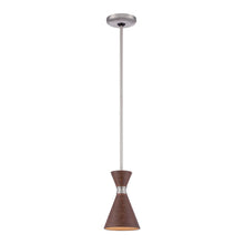 Load image into Gallery viewer, Conic Mini Pendant Light in Distressed Koa.