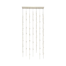 Load image into Gallery viewer, Constellation® Andromeda Rectangle LED Pendant Light in White/Satin Nickel.
