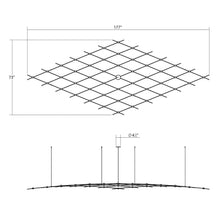 Load image into Gallery viewer, Constellation® Aquarius Major LED Pendant Light - line drawing.