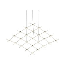 Load image into Gallery viewer, Constellation® Aquarius Medius LED Pedant Light in Clear/Satin Nickel.