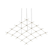 Load image into Gallery viewer, Constellation® Aquarius Medius LED Pedant Light in White/Satin Nickel.