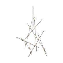 Load image into Gallery viewer, Constellation® Aquila Minor LED Pendant Light in Satin Nickel/Clear.