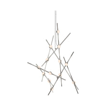 Load image into Gallery viewer, Constellation® Aquila Minor LED Pendant Light in Satin Nickel/White.