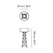 Load image into Gallery viewer, Construction Floor Lamp - line drawing.