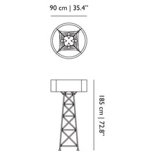 Load image into Gallery viewer, Construction Floor Lamp - line drawing.