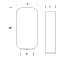 Load image into Gallery viewer, Contour LED Table Lamp - line drawing.
