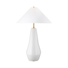 Load image into Gallery viewer, Contour LED Tall Table Lamp in Arctic White.