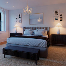 Load image into Gallery viewer, Contour LED Tall Table Lamp in bedroom.
