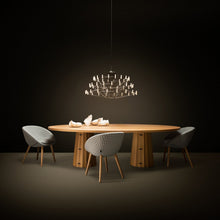 Load image into Gallery viewer, Coppelia LED Chandelier in dining room.
