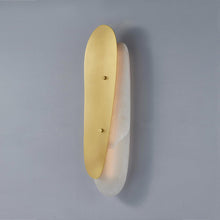Load image into Gallery viewer, Aquamarine LED Wall Light in Detail.