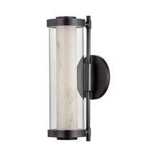 Load image into Gallery viewer, Caterina LED Bath Wall Light in Black Brass.
