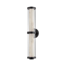 Load image into Gallery viewer, Caterina LED Vanity Wall Light in Black Brass.
