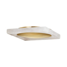 Load image into Gallery viewer, Hamel LED Flush Mount Ceiling Light in Vintage Brass.