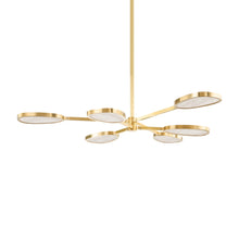Load image into Gallery viewer, Patras LED Chandelier in Vintage Brass.