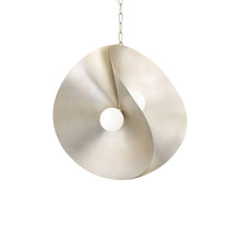 Load image into Gallery viewer, Peony Pendant Light in Warm Silver Leaf (Large).