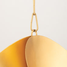 Load image into Gallery viewer, Peony Pendant Light in Detail.