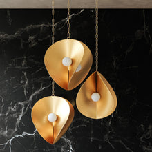 Load image into Gallery viewer, Peony Pendant Light in Detail.