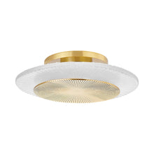 Load image into Gallery viewer, Topaz LED Wall Light in Polished Brass.