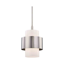 Load image into Gallery viewer, Corinth Pendant Light in Small/Polished Nickel.