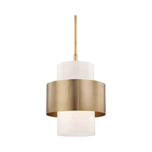 Load image into Gallery viewer, Corinth Pendant Light in Large/Aged Brass.