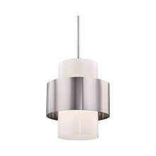 Load image into Gallery viewer, Corinth Pendant Light in Large/Polished Nickel.