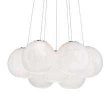 Load image into Gallery viewer, Cosmic Crystal Multi-Light LED Pendant Light in Detail.