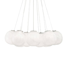 Load image into Gallery viewer, Cosmic Crystal Multi-Light LED Pendant Light in Detail.