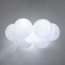 Load image into Gallery viewer, Cosmic Crystal Multi-Light LED Pendant Light in Detail.