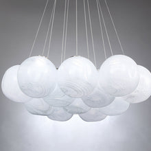 Load image into Gallery viewer, Cosmic Crystal Multi-Light LED Pendant Light in Detail.