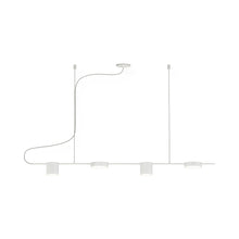 Load image into Gallery viewer, Counterpoint™ Linear LED Pendant Light in Satin White (4-Light).