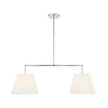 Load image into Gallery viewer, Fulton Linear Pendant Light in Polished Nickel.