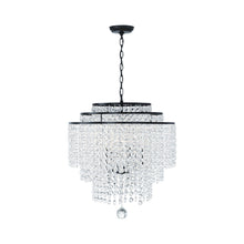 Load image into Gallery viewer, Gabrielle Chandelier in Matte Black (6-Light).