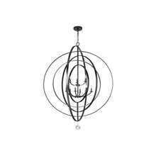Load image into Gallery viewer, Luna Chandelier in Matte Black (9-Light).