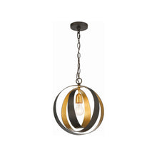 Load image into Gallery viewer, Luna Sphere Chandelier in English Bronze/Antique Gold (1-Light).