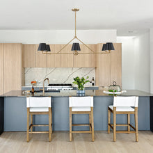 Load image into Gallery viewer, Xavier Linear Pendant Light in dining room.