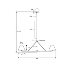 Load image into Gallery viewer, Xavier Linear Pendant Light - line drawing.