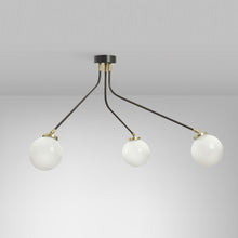 Load image into Gallery viewer, Array Mini Opal Semi Flush Mount Ceiling Light in Detail.