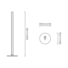 Load image into Gallery viewer, Artes LED Floor Lamp - line drawing.