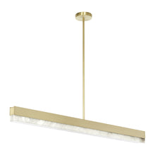 Load image into Gallery viewer, Artes LED Linear Pendant Light in Satin Brass (46.9-Inch).
