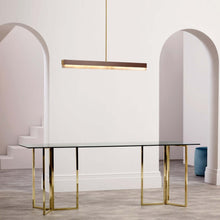 Load image into Gallery viewer, Artes LED Linear Pendant Light in living room.
