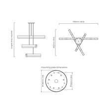 Load image into Gallery viewer, Artes LED Pendant Light - line drawing.