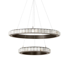 Load image into Gallery viewer, Avalon Halo LED Chandelier in Bronze.