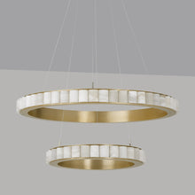 Load image into Gallery viewer, Avalon Halo LED Chandelier in Detail.