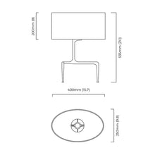 Load image into Gallery viewer, Braque Table Lamp - line drawing.