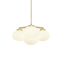 Load image into Gallery viewer, Cloudesley Chandelier in Satin Brass (Small).