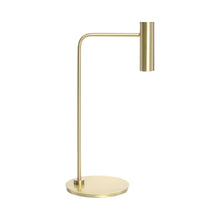 Load image into Gallery viewer, Heron LED Table Lamp in Satin Brass.